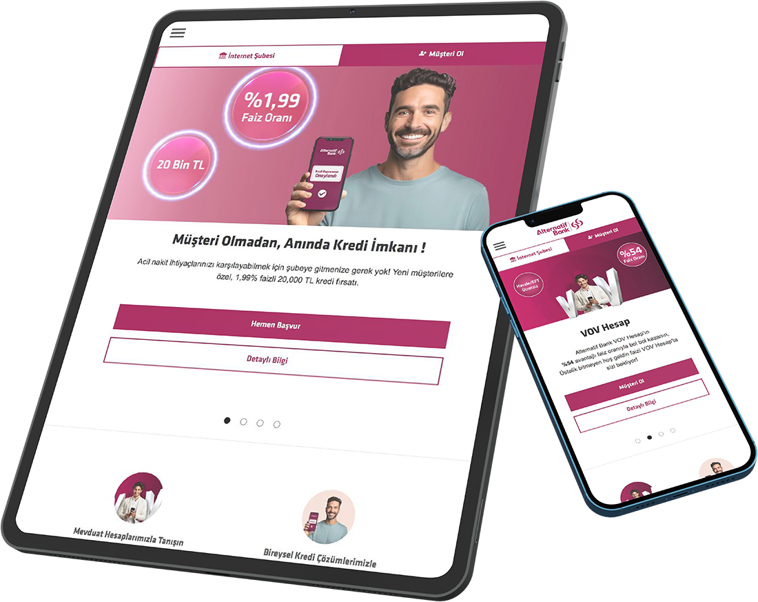 Alternatif Bank Mockup Image